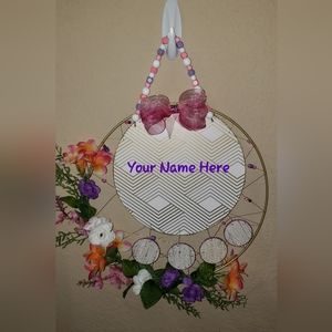 Custom Made Birth Announcement Door Hanger